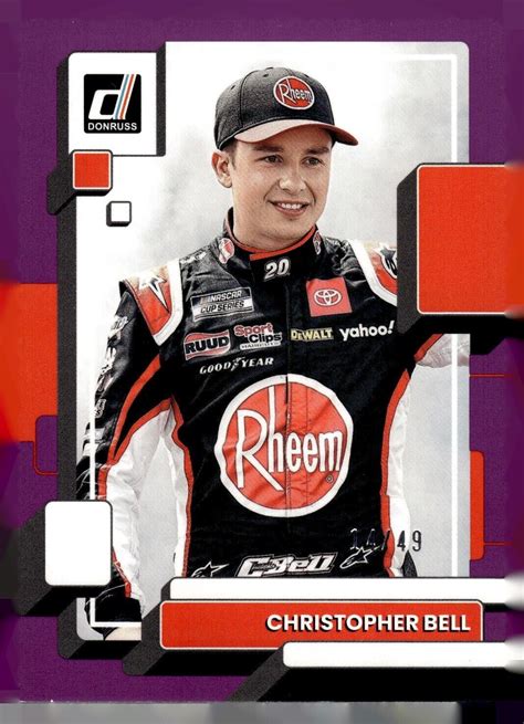 2023 Panini Donruss Racing 48 Christopher Bell 49 EBay