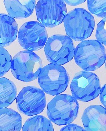 SWAROVSKI 5000 Round Bead 6mm Sapphire AB 24 Pieces