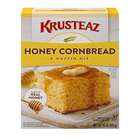 Krusteaz Honey Cornbread And Muffin Mix No Artificial Colors Flavors Or Preservatives 15 Oz