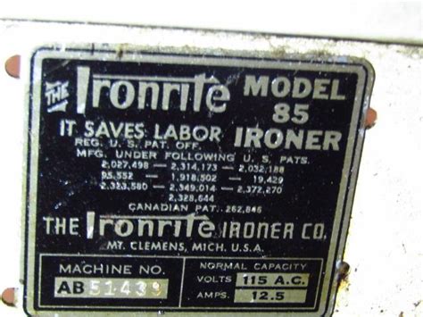 Vintage Ironrite Model 85 Ironer EstateSales Org