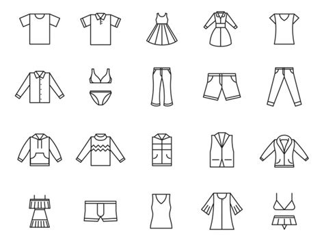 20 Clothing Vector Icons