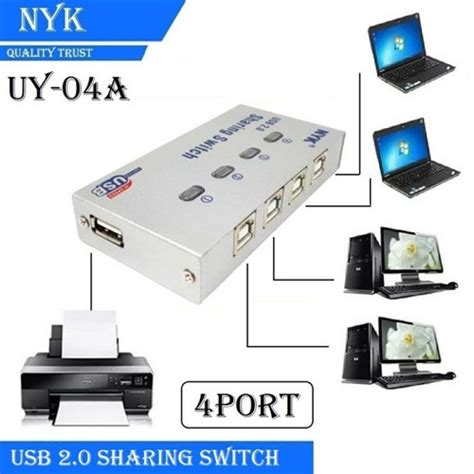 Promo Usb Sharing Switch 4port Usb Auto Data Switch Printer 4 Port