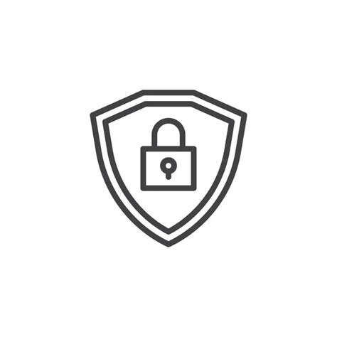 Cyber Lock Line Icon Stock Vector By ©avicons 566445432