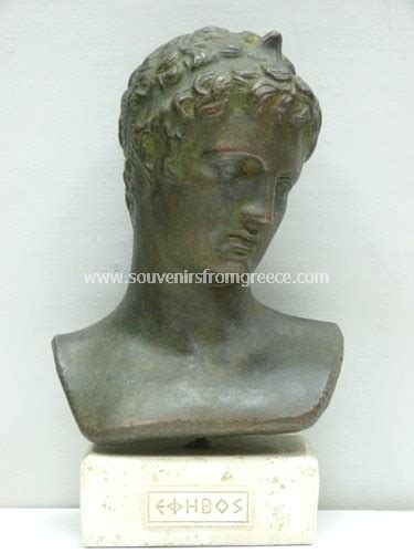 Marathon Efivos Ephebe Or Marathon Boy Medium Sized Greek Plaster