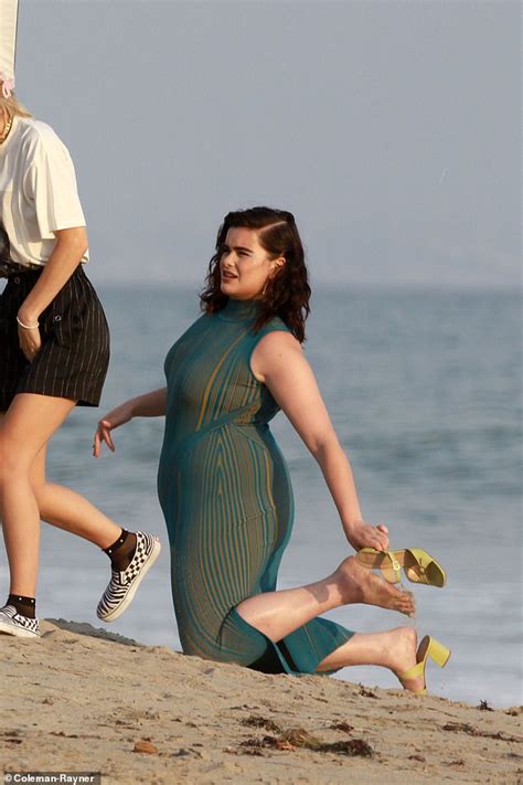 Euphoria Star Barbie Ferreira Beams With Joy As She Poses By The Surf Daily Mail Online