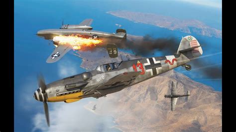 War Thunder Bitwa Realistyczna Luftwaffe Bf 109 3 ZESTRZELENIA YouTube