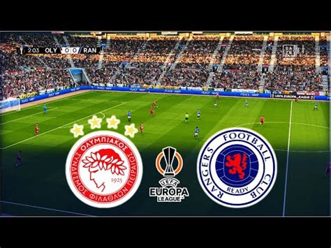 OLYMPIACOS Vs RANGERS UEFA EUROPA LEAGUE 2024 2025 YouTube