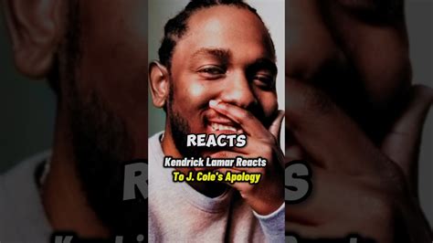 Kendrick Lamar Reacts To J Coles Apology Kendricklamar Jcole