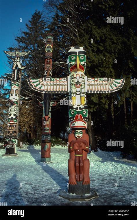 Thunderbird House Post Totem Pole Taken In 1993 Stanley Park