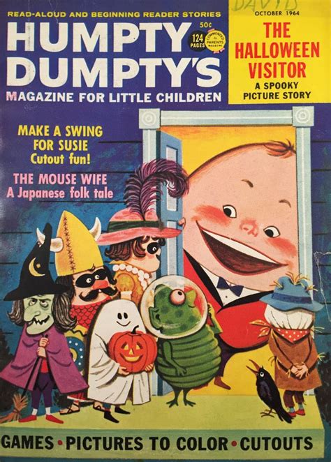 Humpty Dumptys Magazine October 1964 Magazines For Kids Halloween