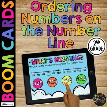 Number Line Practice Ordering Numbers To Boom Cards Digital