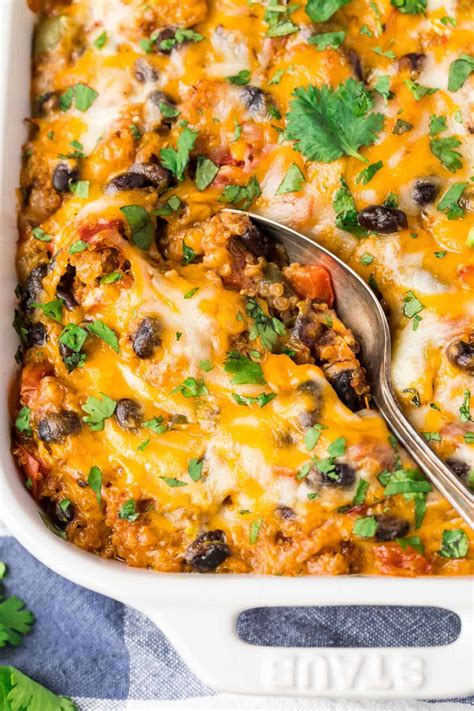 Mexican Chicken Quinoa Casserole Creamy Recipe Wellplated