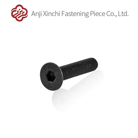 Black Zinc Hardware Fastener Hexagon Socket Flat Head Bolts China