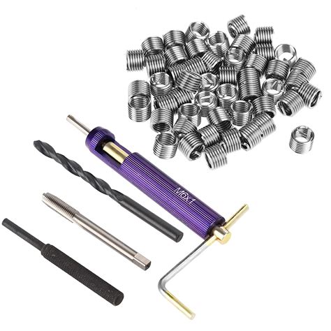 M6 Stainless Steel Wire Thread Insert Combination Tool Set Thread Repair Kit M6x1 0 Helicoil Kit