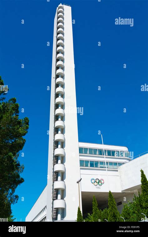 Tower of Olympiastadion the Olympic Stadium 1952 by Yrjö Lindegren