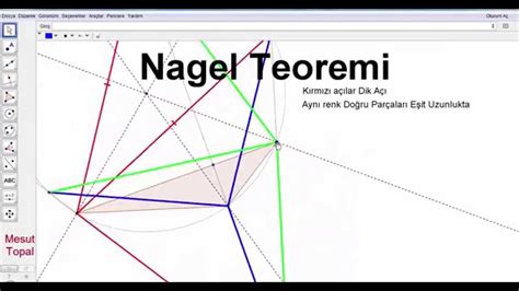 Geogebra Dersleri T Rk E Nagel Teoremi Mesut Topal Youtube