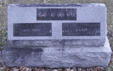 John Talmadge Hand 1844 1933 Find A Grave Memorial