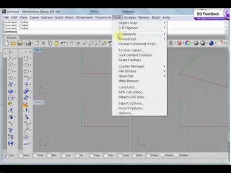 Rhino5 Toolbars YouTube