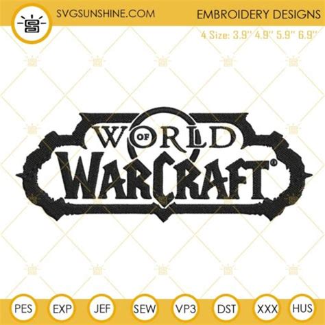 World Of Warcraft Embroidery Designs Game Embroidery Files