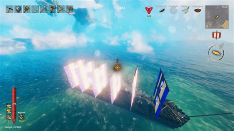 My RAFT ships on my current modded run. : r/valheim