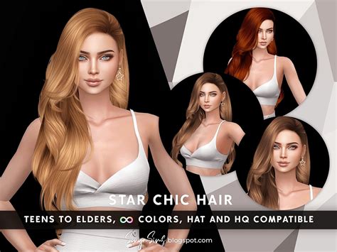 SONYASIMS - STAR CHIC HAIR - The Sims 4 Create a Sim - CurseForge