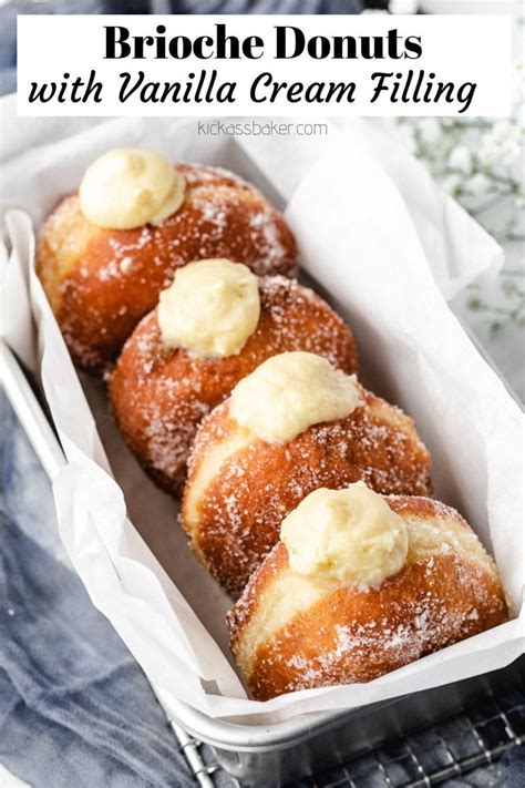 Brioche Donuts With Vanilla Cream Filling Artofit