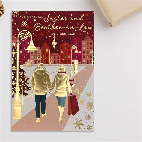 Special Sister And Brother In Law At Christmas Card