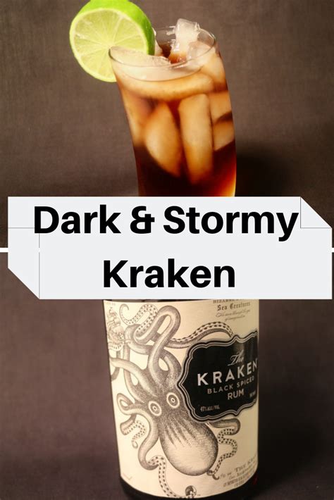 Kraken Rum Drink Recipe The Kraken Black Spiced Rum Rum Recipes