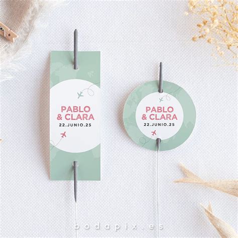 Etiquetas De Bengalas Para Bodas Personalizadas Fly Desde