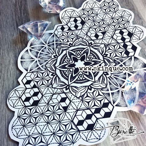 Geometric 3d Pattern Tattoo Mandala Tattoo Design Geometric Tattoo