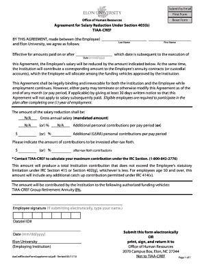 Fillable Online Elon Submit This Form Electronically Or Print Sign