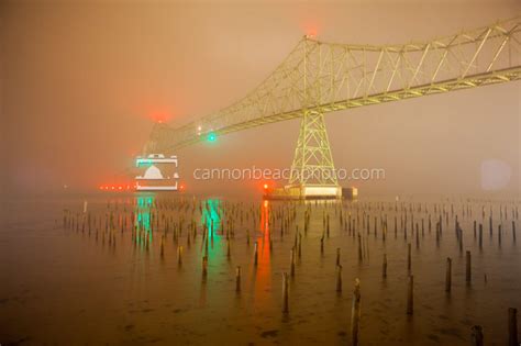 Astoria Bridge in Foggy Weather - Cannon Beach Photo