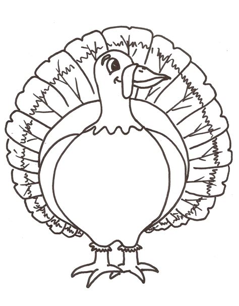 Coloring Pages Of Turkeys Free