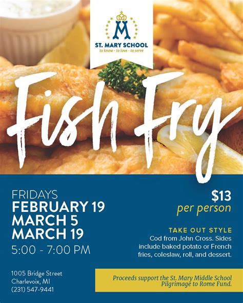 Fish Fry Fridays St Mary Church