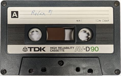 Tdk Av D Cassette Tape Artwork