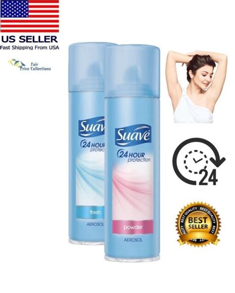 New Suave Antiperspirant Deodorant Spray 24 Hour Aerosol Powder Scent 6 Oz Ebay