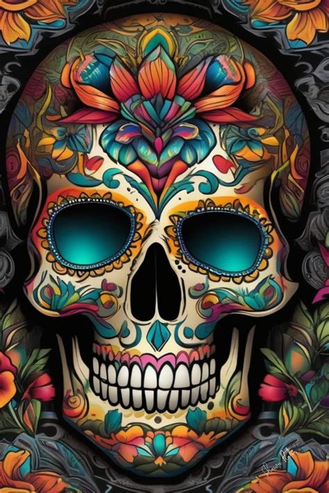 Pin By Lyssa Falon On Quick Saves In Sugar Skull Artwork