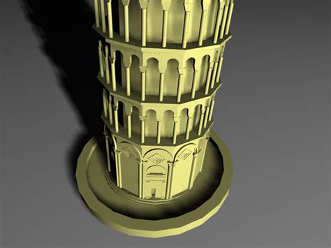 Leaning Tower Pisa 3D Model TurboSquid 1580184