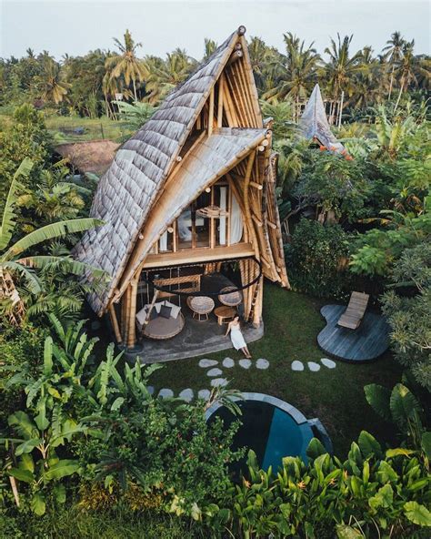 Bali Bamboo House In Ubud Indonesia