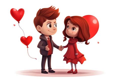 Premium Photo Illustration Of A Couple Holding Hands While Walking