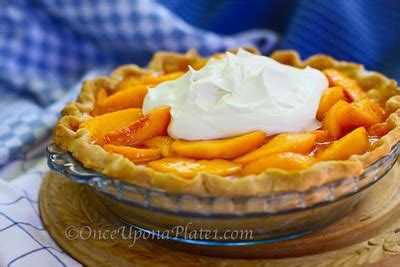 Once Upon A Plate The Recipes Fresh Peach Pie No Bake