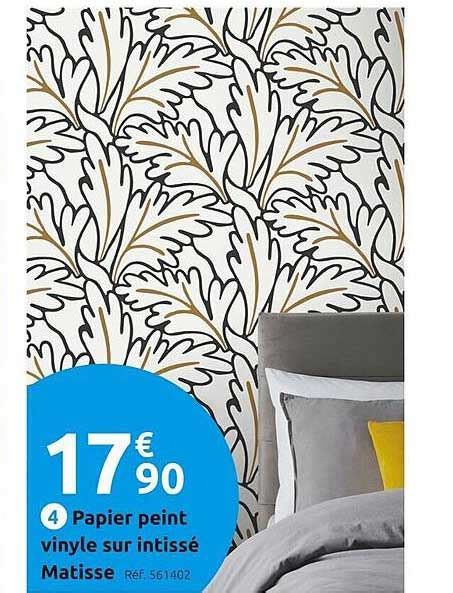 Promo Papier Peint Vinyle Sur Intissé Matisse chez Mr Bricolage