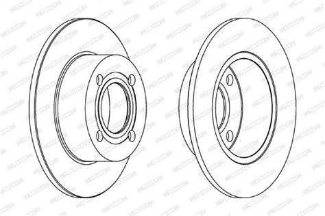 2x Bremsscheibe FERODO DDF128C 2 Bremsscheiben Hinterachse Hinten für