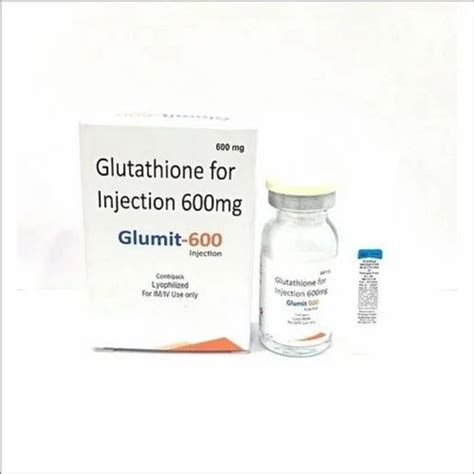 Glumit Injection Glutathione 600 Mg Inj For Skin Whitening Packaging