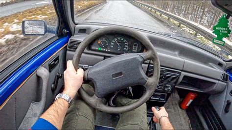 Fiat Uno II 0 9 39HP 0 100 POV Test Drive 1051 Joe Black YouTube