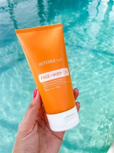 Natural Sunscreen DoTERRA Sun Face Body Lotion Mineral Sunscreen