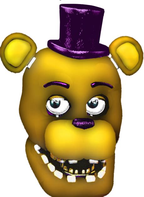 Unwithered Fredbear Head 1973 Fnaf Golden Freddy Fnaf Five Nights