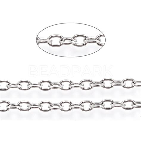 Tarnish Resistant Stainless Steel Cable Chains Beadpark