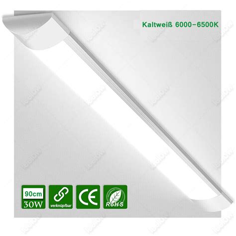 30W 90cm LED Röhren Feuchtraumleuchte Werkstatt Garage Lamp