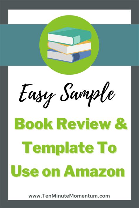 Sample Book Review And Template To Use On Amazon